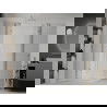 Mexen Roma Duo pakreipiama dušo kabina 70 x 70 cm, Skaidrus, Chromo + dušo padėklas Flat - 854-070-070-01-02-4010