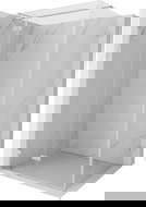 Mexen Lunar T dušo kabina su posūkiais durelėmis kairė 140 x 110 cm, skaidri, šlifuotas nikelis - 834T-140-110-97-00-L