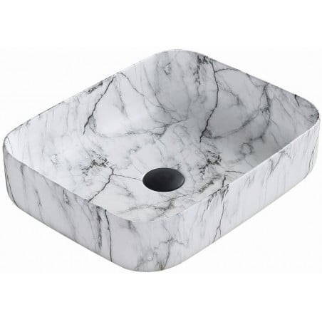 Mexen Carla stalviršio praustuvas 50 x 39 cm, balto akmens - 21555093