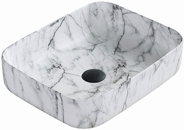 Mexen Carla stalviršio praustuvas 50 x 39 cm, balto akmens - 21555093