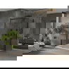 Mexen Omega stumdoma dušo kabina 100 x 100 cm, Skaidrus, Juoda + dušo padėklas Flat, Balta - 825-100-100-70-00-4010B