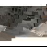 Mexen Omega stumdoma dušo kabina 100 x 100 cm, Skaidrus, Juoda + dušo padėklas Flat, Balta - 825-100-100-70-00-4010B