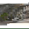 Mexen Omega stumdoma dušo kabina 100 x 100 cm, Skaidrus, Auksinė + dušo padėklas Flat - 825-100-100-50-00-4010