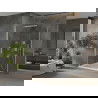 Mexen Omega stumdomas dušo kabinas 100 x 100 cm, skaidrus, chromuotas + padėklas Flat - 825-100-100-01-00-4010