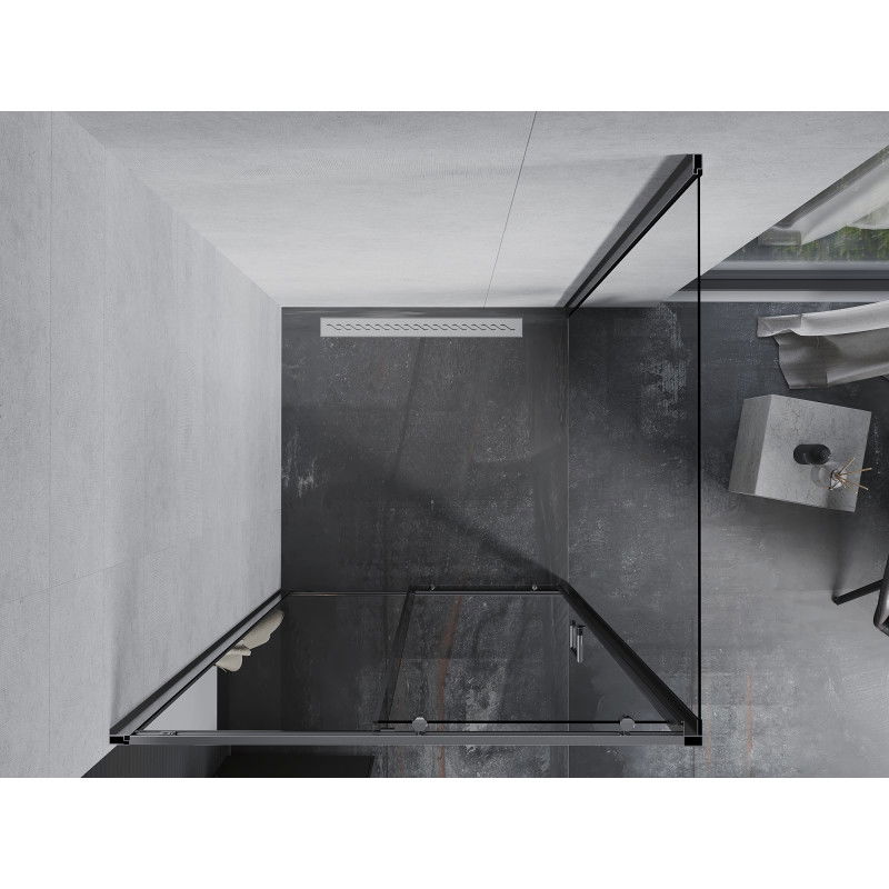 Mexen Apia stumdoma dušo kabina 90 x 90 cm, permatomas, chromas - 840-090-090-01-00