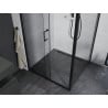 Mexen Apia stumdoma dušo kabina 90 x 90 cm, Skaidrus, Juoda - 840-090-090-70-00