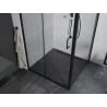 Mexen Apia stumdoma dušo kabina 90 x 90 cm, Skaidrus, Juoda - 840-090-090-70-00