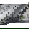 Mexen Apia stumdomas dušo kabinas 90 x 90 cm, baltos juostos, chromas - 840-090-090-01-20