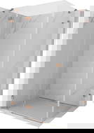 Mexen Lunar dušo kabina su pasukamomis durimis kairė 95 x 80 cm, skaidri, šlifuotas varis - 834-095-080-65-00-L