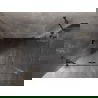 Mexen Lunar varstoma kairė dušo kabina 75 x 70 cm, skaidri, matinės pilkos spalvos - 834-075-070-66-00-L