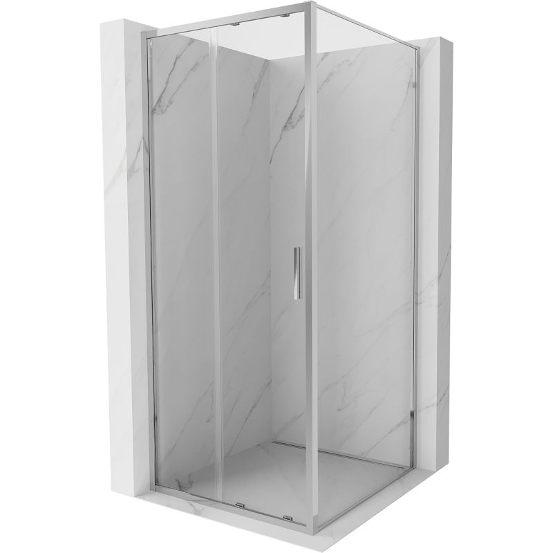 Mexen Exo stumdoma dušo kabina 95 x 95 cm, permatomas, chromas - 8151-095-095-01-00