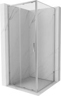 Mexen Exo-S stumdoma dušo kabina, 95 x 95 cm, permatoma, chromuota - 8151-095-095-01-00