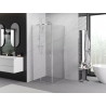 Mexen Exo-S stumdoma dušo kabina, 95 x 95 cm, permatoma, chromuota - 8151-095-095-01-00