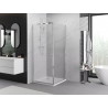 Mexen Exo-S stumdoma dušo kabina, 95 x 95 cm, permatoma, chromuota - 8151-095-095-01-00