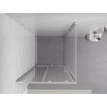 Mexen Exo-S stumdoma dušo kabina, 95 x 95 cm, permatoma, chromuota - 8151-095-095-01-00