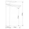 Mexen Royo DF05 vonios komplektas, Chromo - 72213DF05-00