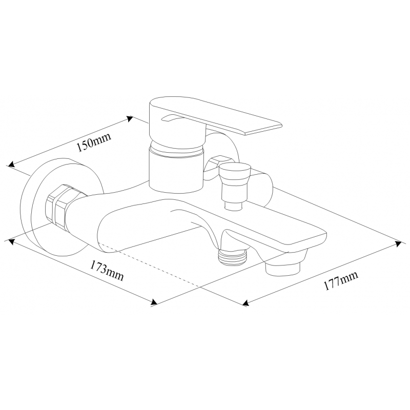 Mexen Royo R40 vonios rinkinys, auksinis - 72203R40-50