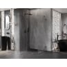 Mexen Lunar kairavių dušo kabina kairė 100 x 90 cm, skaidri, gun metalas - 834-100-090-95-00-L