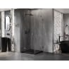 Mexen Lunar dušo kabina atveriama kairė 100 x 100 cm, permatoma, pistoletinė metalinė - 834-100-100-95-00-L