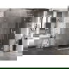 Mexen Lunar T dešinysis dušo kabina 140 x 120 cm, skaidrus, baltas - 834T-140-120-20-00-P