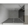 Mexen Lima sulankstomas dušo kabinas 100 x 80 cm, grafitas, chromas - 856-100-080-01-40
