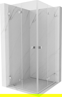 Mexen Lunar-F Duo lankstoma dušo kabina 85 x 85 cm, skaidri, chromuota - 836-085L-085P-01-00