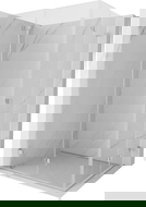 Mexen Lunar-F Duo sulankstoma dušo kabina 100 x 80 cm, skaidri, chromuota - 836-100L-080P-01-00