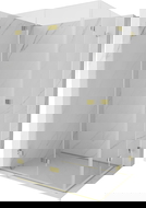 Mexen Lunar-F Duo sulankstoma dušo kabina 85 x 80 cm, skaidri, auksinė - 836-085L-080P-50-00