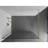 Mexen Kioto Dušo siena Walk-in 60 x 200 cm, skaidrus 8 mm, auksinė - 800-060-101-50-00