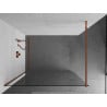 Mexen Kioto dušo siena Walk-in 100 x 200 cm, permatoma 8 mm, rožinis auksas - 800-100-101-60-00