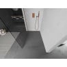 Mexen Kioto dušo siena Walk-in 100 x 200 cm, permatoma 8 mm, rožinis auksas - 800-100-101-60-00
