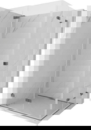 Mexen Lunar-F Duo sulankstoma dušo kabina 100 x 90 cm, skaidri, šlifuota ginklų pilka - 836-100L-090P-66-00