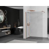 Mexen Kioto dušo pertvara Walk-in 120 x 200 cm, permatomas 8 mm, rožinis auksas - 800-120-101-60-00