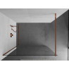 Mexen Kioto dušo siena Walk-in 150 x 200 cm, permatomi 8 mm, rožinė auksas - 800-150-101-60-00