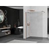 Mexen Kioto dušo pertvara Walk-in 160 x 200 cm, skaidri 8 mm, rožinis auksas - 800-160-101-60-00