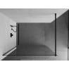 Mexen Kioto Dušo pertvara Walk-in 60 x 200 cm, skaidri 8 mm, juoda - 800-060-101-70-00