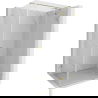 Mexen Lunar T dešinė pusė prausimosi kabina 125 x 80 cm, skaidri, auksinė - 834T-125-080-50-00-P