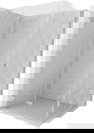 Mexen Lunar-F Dviguba sulankstoma dušo kabina 100 x 95 cm, skaidri, matinio nikelio - 836-100L-095P-97-00