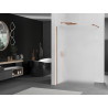 Mexen Kioto Dušo siena Walk-in 90 x 200 cm, matinis 8 mm, rožinis auksas - 800-090-101-60-30