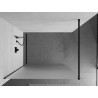 Mexen Kioto Dušo siena Walk-in 90 x 200 cm, matinė 8 mm, juoda - 800-090-101-70-30