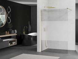 Mexen Kioto Dušo sienelė Walk-in 80 x 200 cm, skaidri/šerkšninė 8 mm, auksinė - 800-080-101-50-35