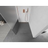 Mexen Kioto dušo sienelė Walk-in 90 x 200 cm, permatoma/matinė 8 mm, rožinis auksas - 800-090-101-60-35
