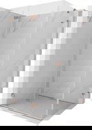 Mexen Lunar-F sulankstoma dušo kabina, kairioji 100 x 80 cm, permatoma, valcuotas varis - 836-100-080-65-00-L