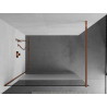 Mexen Kioto Dušo sienelė Walk-in 120 x 200 cm, skaidri/matinė 8 mm, rožinio aukso spalva - 800-120-101-60-35