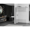 Mexen Kioto dušo sienelė Walk-in 80 x 200 cm, skaidri / matinė 8 mm, juoda - 800-080-101-70-35