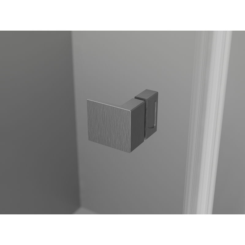 Mexen Lunar-F Folding Left Shower Enclosure 100 x 80 cm, transparent, gun gray brushed - 836-100-080-66-00-L