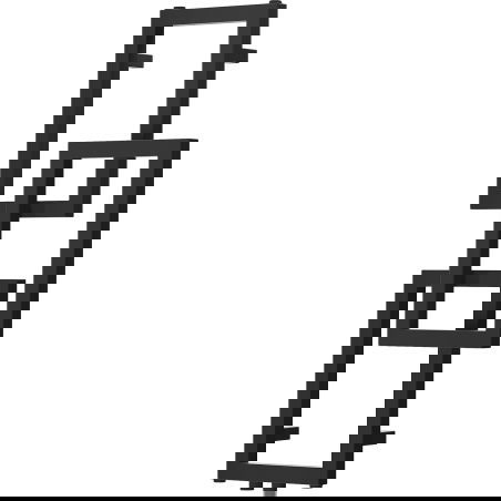 Mexen Grid dekoratyvinis vonios kambario radiatorius 870 x 360 mm, 209 W, juodas - W215-0870-360-00-70