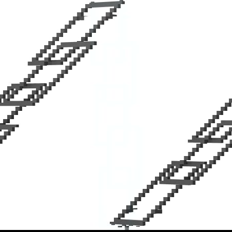 Mexen Grid dekoratyvinis vonios radiatorius 1360 x 390 mm, 349 W, antracitas - W215-1360-390-00-66