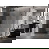 Mexen Lunar-F sulankstoma dušo kabina kairė 100 x 80 cm, skaidri, gun metal - 836-100-080-95-00-L
