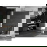 Mexen Kioto+ dušo sienelė su lentyna ir bėgeliu 70 x 200 cm, Veidrodis 8 mm, Chromo - 800-070-121-01-50